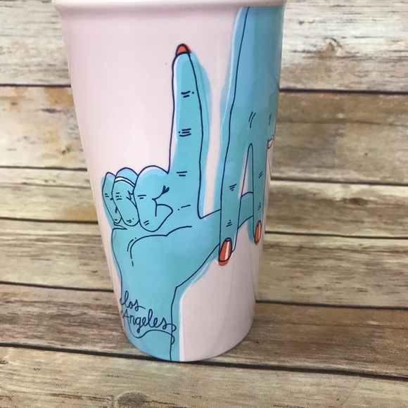 NEW Los Angeles LA pink Starbucks Tumbler collect - Picture 3 of 8